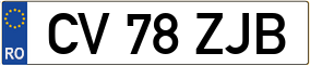 Trailer License Plate